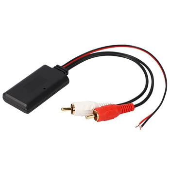 Auto Univerzálne Bezdrôtové Bluetooth Modul Music Adaptér Audio Kábel Stereo 2RCA Bezdrôtové