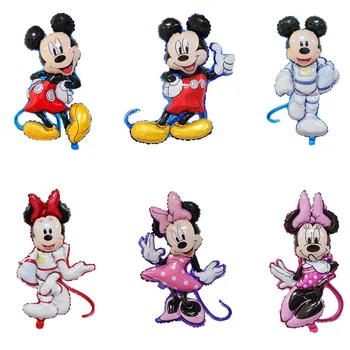 1 Ks Mickey Minnie Mouse Fóliový Balón Narodeninovej Party Dekorácie, Detské Sprcha Dekor Deti Strany Mickey Balloon Air Globos