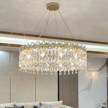 Svetlo Luxusné Spálne krištáľový luster nádherný tvorivý domácnosť Luxusný atmosféru Led dekorácie obývacia izba luster