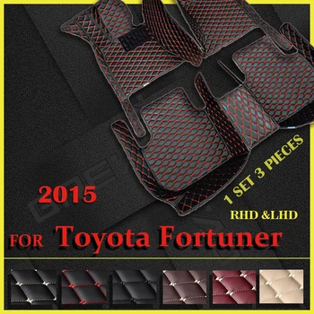 Auto podlahové rohože pre Toyota Fortuner 2015 Vlastné auto nohy Podložky automobilový koberec kryt