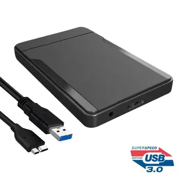 2.5 palcový HDD Caddy Krytu 2.5 palcový SATA SSD Mobile Disku Box Prípadoch Prenosný Pevný Disk USB3.0/2.0 HDD Prípade Pre systém Windows/Mac