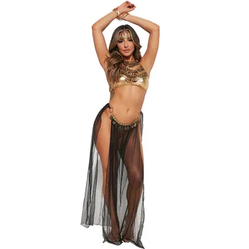 Halloween Sexy Kleopatra, Egyptská Princezná Kostým Dámy Roman No Toga Župan Gréckej Bohyne Stredoveké Šaty Maškarný Kostým