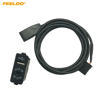 FEELDO Auto Rádio, USB, AUX-In Kábel, Konektor AUX/USB port Pre BMW 3-Series E46 01-05 Drôt Postroj AUX kábel Kábel Adaptéra #HQ6818