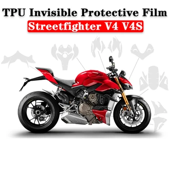 Streetfighter V4 Ochranný Film Motocykel TPU Neviditeľný Ochranný Film Na Ducati Streetfighter V4S V4 Farba Panelu Ochrany