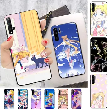 Roztomilý Sailor Moon Telefón puzdro Na Huawei Honor 10 Lite 9 20 7A Pro 9X Pro 30 Pro 50 Pro 60 pre 70 Pro Plus