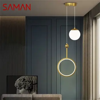 SAMAN Nordic Prívesok Svietidlá LED Súčasného Jednoduché Svietidlo Dekoratívne Pre Domáce Obývacia Izba