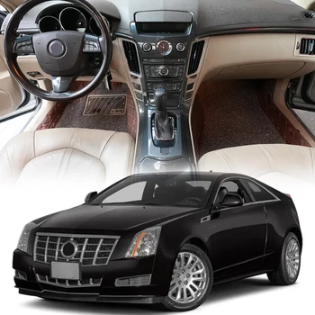 Vhodné pre Cadillac CTS 2008-2013 Uhlíkových Vlákien Vzhľad Interiéru Príslušenstvo Konzoly Dekorácie Kryt Výbava 10pcs