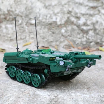 Švédsky Vojenský Strv 103 Hlavný Bojový Tank Stavebné Bloky Vozidla Turretless Obrnené Auto Model Kvapalnej Suspenzie Tehly Hračky