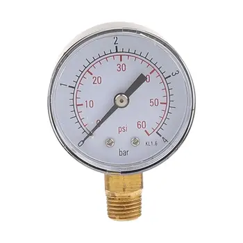 367D Vzduchu, Vody, Plynu, ukazovateľ Tlaku Vákua tlakomer Dial 0-60 tlakomer Bazén Spa Filter Vody na Meranie Tlaku