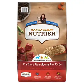 Rachael Ray Nutrish Reálne Hovädzie mäso, Hrášok & Hnedá Ryža-Recept Suché krmivo, 28 lb. Taška (Balenie Sa Môže Líšiť)
