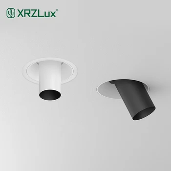 XRZLux Zapustené COB LED Downlight Vertikálne 25° Upraviť LED Stropné Bodové 8W Hliníkové Anti-glare AC110-240V Stropné Lampy