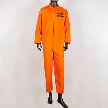 Americký Väzeň Kostým súťaž: Cosplay Kostým Halloween Mužov Dospelých Väzenia Jednotné Cosplay Jumpsuit Orange Väzenia Jednotné