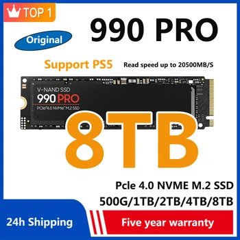 2024 Zbrusu Nový, Originálny 8TB SSD 990 PRO M2 2280 Nvme PCIe Gen 4.0X4 2tb 4tb Internej jednotky ssd (Solid State Disk SSD HDD pre Notebook/PS5/PC