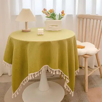 1380338 Vietor obrus domov čaj obrus bavlnená posteľná bielizeň obdĺžnikové jednoduché obrus stola mat