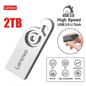 Lenovo Pero Jednotky USB3.0 520mb/s Flash Disk S Krúžok na Kľúč Usb 2TB 1 TB Usb Pamäť 128 GB Cle Usb Kreatívne Darčeky, Doprava Zdarma
