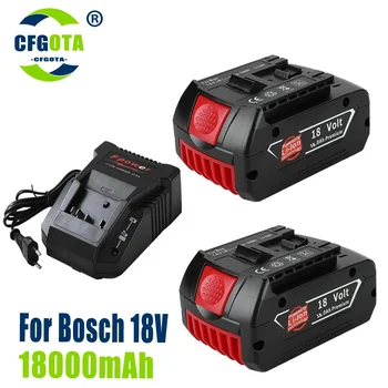BAT609 Nabíjateľná Batéria 18 V 18000mAh Lítium-Iónová pre Bosch Batérie 18v BAT609 BAT609G BAT618 BAT618G BAT614+Nabíjačka