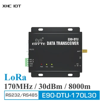 170MHz LoRa WirelessTransceiver RS232, RS485 1W Dlhé vzdialenosti 8km Rf E90-DTU(170L30) Modul Rádio Modem LoRa Pre Prenos Dát