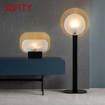SOFITY Nordic Mramorové Podlahy Lampa luxusné Moderné Rodinné Iiving Izba Spálňa LED Tvorivosti Dekoratívne Stáleho Svetla