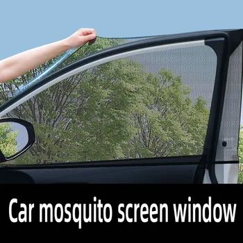 2 ks Auto Zadné Bočné Okná Slnečník UV Protect Shield Oka Zabrániť Komár Svitu Ochrany Súkromia Skladací Záves