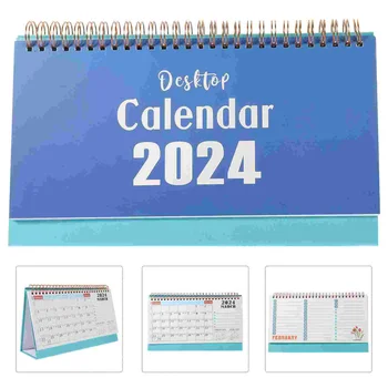 2024 Stolový Kalendár Stojí Flip Januára Roku 2025 Júna Mesačnej Voľne Stojace Denný Plán Ročné Agenda Organizer Home Office