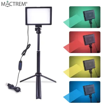 MACTREM RGB LED Vyplniť Farbu Svetla Fotografie Prenosné Farba Kotvy Špeciálne Live Izba Držiak Tabletu MiNi Videa Foto Ploche