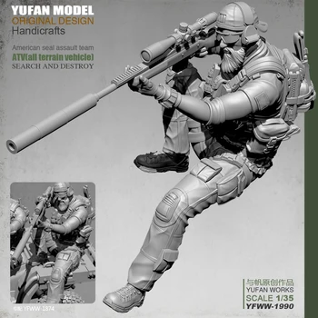 Yufan Model 1/35 Živice Obrázok Nám Sniper Živice Vojak Polarizačné Yfww-1990