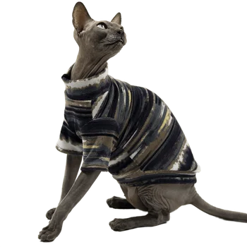 Bezsrstá Mačka Oblečenie Sphynx Mäkké, Tenké oblečenie pre voľný čas Mačka Oblečenie Klesnutie Devon Rex T Anti-alergické Koži-priateľský, Oblečenie pre Mačky