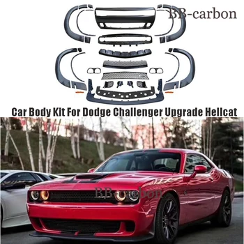 Pre Dodge Challenger Upgrade Hellcat PP Nevyfarbené karosériu Auta Predné Zadný Nárazník Splitter Strane Sukne Široký Telo Kolesa Obočie