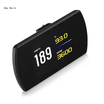 6XDB Auto HUD Head Up Display Kilometrov Informácií Tachometra Rýchlosť Digitálne Hodiny Jazdy Alarm prekročenia rýchlosti Diagnostické Pripomienky