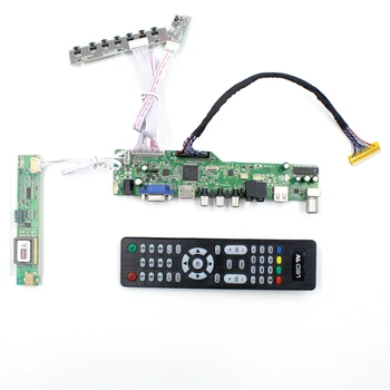 LCD TV radič doska s TV AV konektor VGA Audio USB kompatibilný s HDMI pre 1 440 X 900 B170PW01 V0 LP171WX2-TLA2 B170PW05 V4 lcd panel