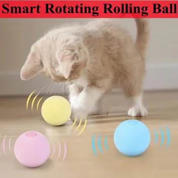Smart Hračiek pre Mačky Automatické Rolling Loptu Elektrické Mačka Interaktívne Hračky Pre Mačky Prípravy Samostatne sa pohybujúcich Mačiatko Hračky Pet Príslušenstvo