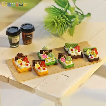 Mini Potraviny Čokoláda Matcha Syrom Dezert Bábika Hračky, Príslušenstvo Miniatúrne Položky Vhodné Na Doll House Kuchyňa Ozdoby