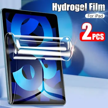 2 KS Hydrogel Film Pre Ipad Pro 11 12.9 Vzduchu 4 5 1 Screen Protector Pre Ipad Mini 6 2 3 10.2 9.7 2022 2021 9 Genration Nie Sklo