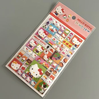 Cartoon Sanrio Nálepky Kawaii Anime Hello Kitty Roztomilý Diy Pohár Telefón Prípade Úložný Box Zdobia Nepremokavé 3D Nálepky Dievčatá Dary