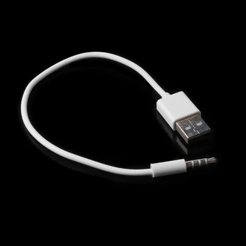 USB 3,5 mm Synchronizáciu Údajov Nabíjací Kábel, Adaptér pre Apple iPod Shuffle 2. 51BE