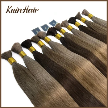 Rovno Väčšinu Pletenie Vlasy 100% Brazílskej Remy Stroj Vyrobený Ľudské Vlasy Hromadného Rozšírenia Blond Farba Hairpiece 12-26 palec 100g/pc